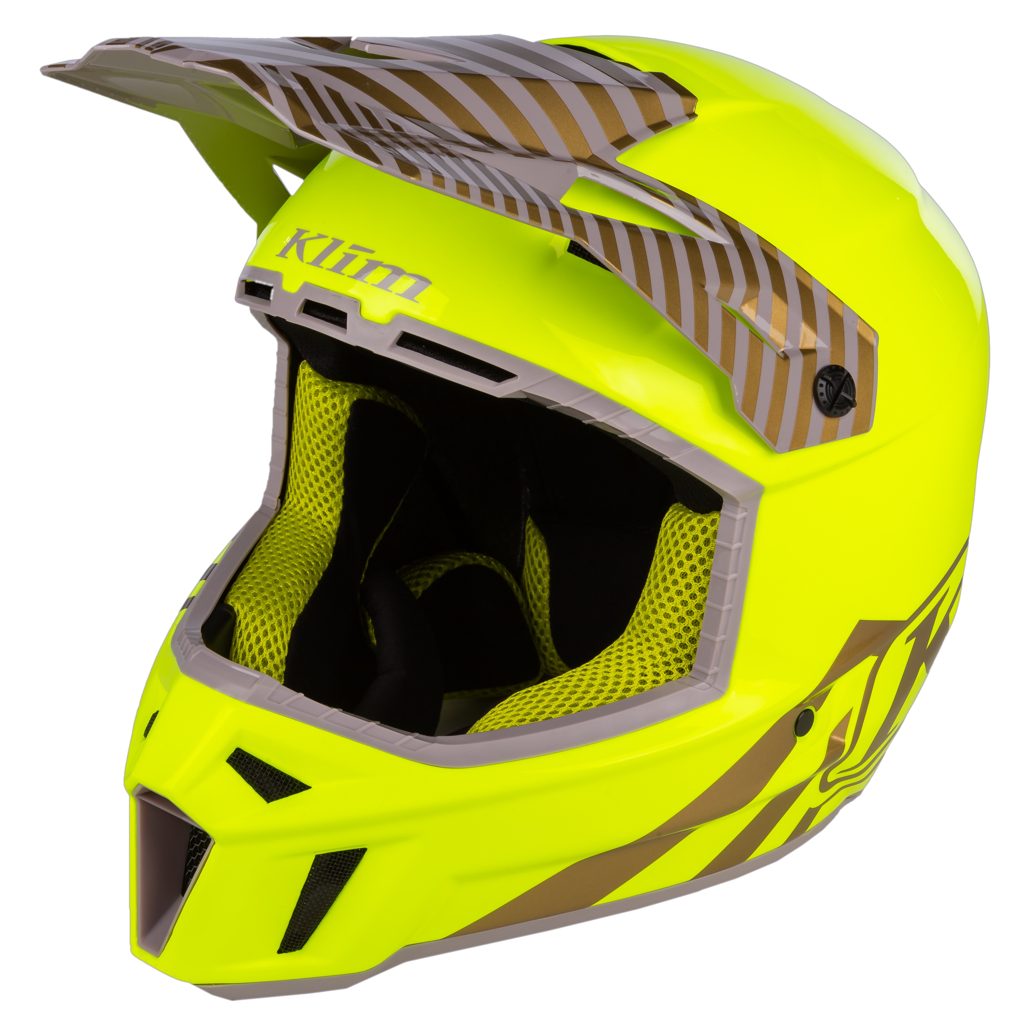 Main image of Klim F3 Carbon Off-Road Helmet ECE (Illusion Yellow - Gold)